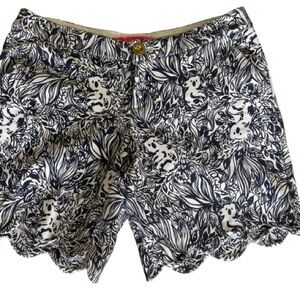 Lily Pulitzer Elegant Navy Floral Darci Knit Women's Shorts